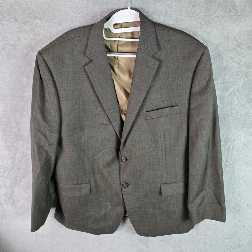 Lauren Ralph Lauren Men 44S Gray 100% Wool Two Button Blazer Sport Coat 44 Short